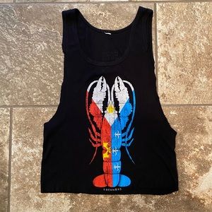 Acadiana Flag Crawfish Muscle Crop